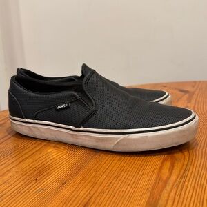 Vans Classic Slip on Perforated Leather Shoe Women’s 8.5
